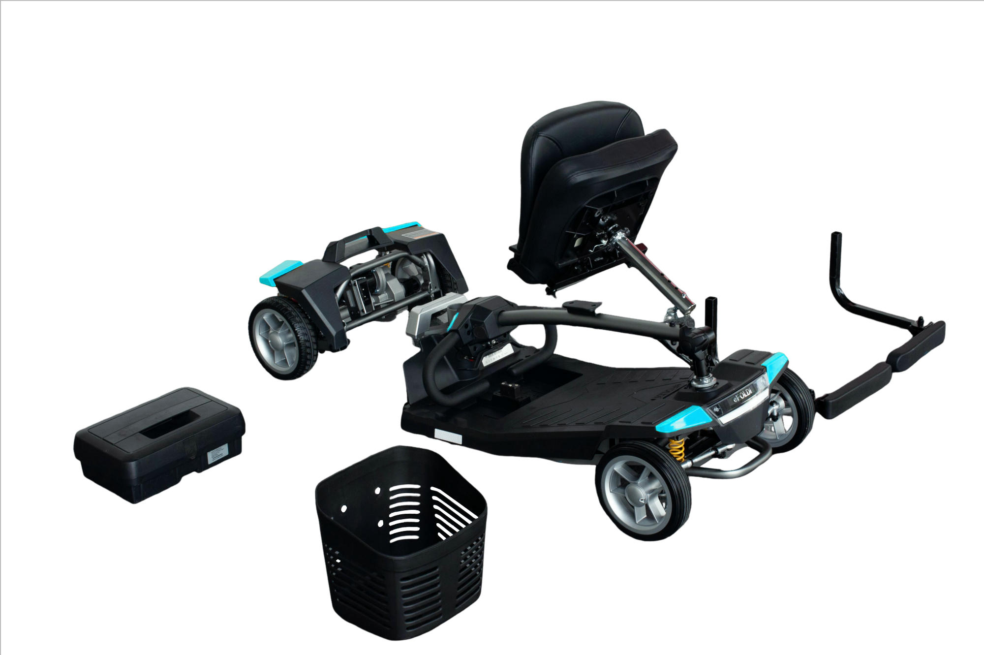 EFOLDI Cliq 10 kg lahek razstavljiv potovalni električni invalidski skuter - slika 21