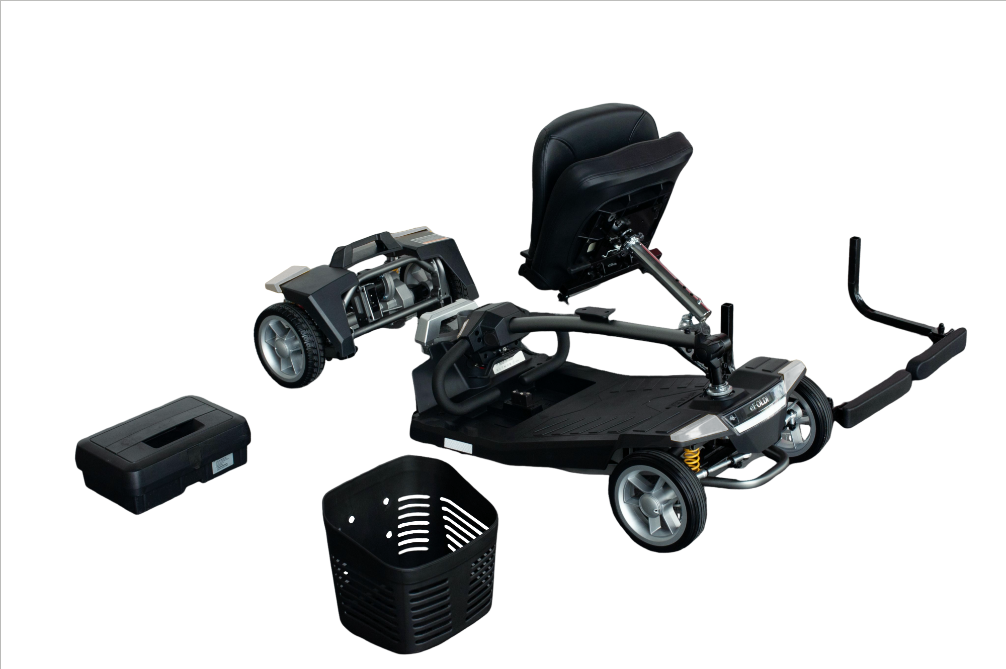 EFOLDI Cliq 10 kg lahek razstavljiv potovalni električni invalidski skuter - slika 2